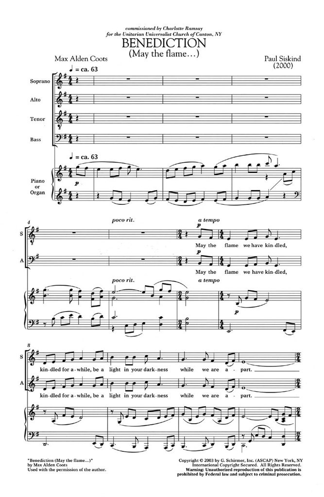 Benediction (May the Flame...)